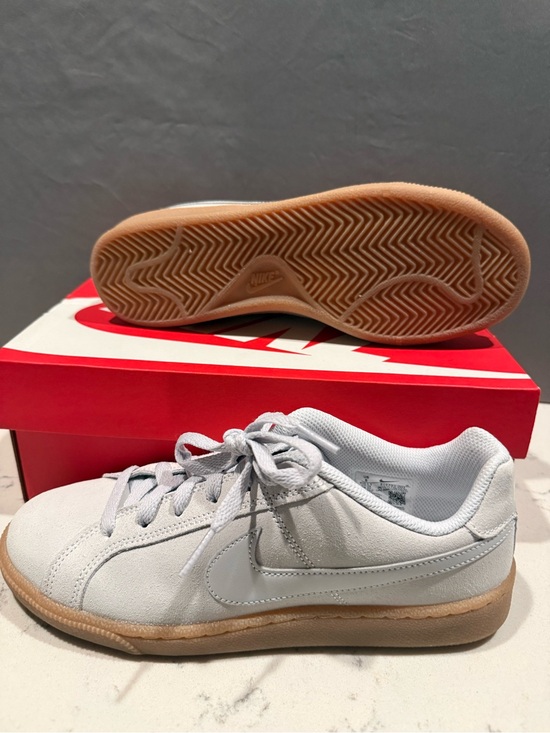 Nike Shoes - Nike Light Gray Suede Sneakers with Gum Sole